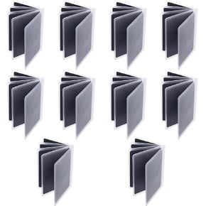 10 قطع من حشوات المحفظة من البلاستيك الشفاف وحامل الصور والبطاقات، وإدراج المحفظة لبطاقات الائتمان، وإدراج صورة المحفظة، وأكمام بطاقات شفافة للتنظيم والحماية in Kuwait