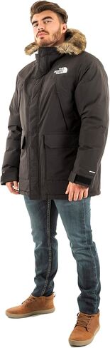 سترة الشتاء McMurdo Parka الرجالية المقاومة للماء من THE NORTH FACE، 600 حشوة عازلة للطيور المائية، غطاء رأس قابل للتعديل من 3 قطع in Kuwait