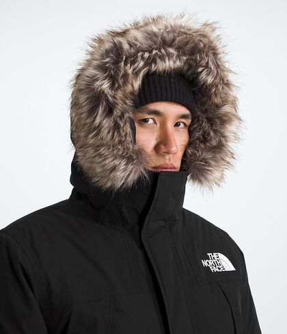 سترة الشتاء McMurdo Parka الرجالية المقاومة للماء من THE NORTH FACE، 600 حشوة عازلة للطيور المائية، غطاء رأس قابل للتعديل من 3 قطع in Kuwait