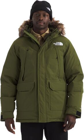 سترة الشتاء McMurdo Parka الرجالية المقاومة للماء من THE NORTH FACE، 600 حشوة عازلة للطيور المائية، غطاء رأس قابل للتعديل من 3 قطع in Kuwait