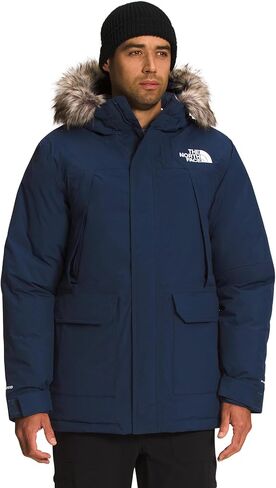 سترة الشتاء McMurdo Parka الرجالية المقاومة للماء من THE NORTH FACE، 600 حشوة عازلة للطيور المائية، غطاء رأس قابل للتعديل من 3 قطع in Kuwait