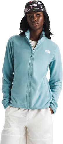 سترة صوفية جليدية للسيدات من THE NORTH FACE | جيوب يدوية بسحاب ورباط مطاطي على الياقة والأساور والحاشية in Kuwait