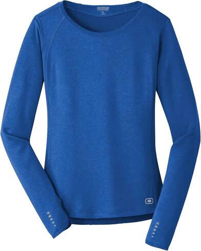OGIO Women's Long Sleeve Pulse Crew | Moisture Wicking Shirt for Women, Athletic Gym Top in Saudi Arabia