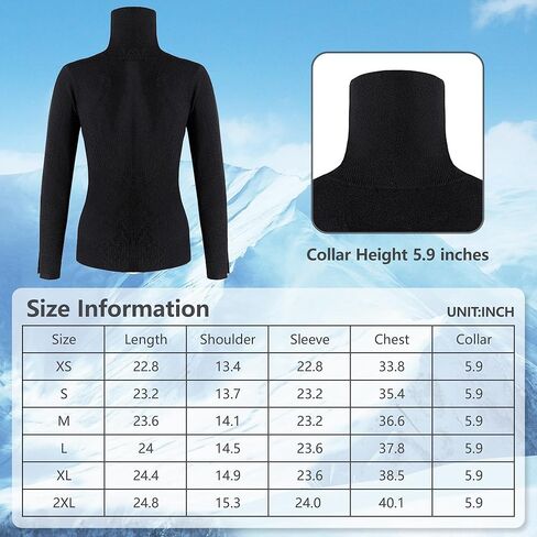 Heated Thermal Top for Women Electric Sweater Shirt Base Layer in Saudi Arabia