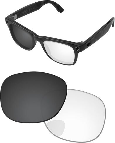 Replacement Lenses for Ray-Ban Meta Wayfarer Gen 2 RW4012 53mm AI Glasses - Photochromic, Anti-Fog & Anti Blue Light in Saudi Arabia