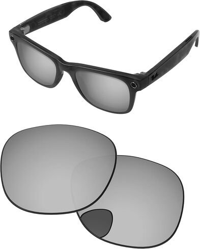 Replacement Lenses for Ray-Ban Meta Wayfarer Gen 2 RW4012 53mm AI Glasses - Photochromic, Anti-Fog & Anti Blue Light in Saudi Arabia