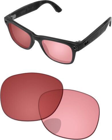Replacement Lenses for Ray-Ban Meta Wayfarer Gen 2 RW4012 53mm AI Glasses - Photochromic, Anti-Fog & Anti Blue Light in Saudi Arabia