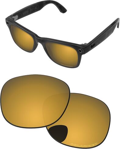 Replacement Lenses for Ray-Ban Meta Wayfarer Gen 2 RW4012 53mm AI Glasses - Photochromic, Anti-Fog & Anti Blue Light in Saudi Arabia