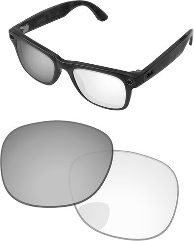 Replacement Lenses for Ray-Ban Meta Wayfarer Gen 2 RW4012 53mm AI Glasses - Photochromic, Anti-Fog & Anti Blue Light in Saudi Arabia