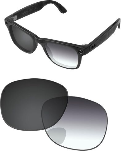 Replacement Lenses for Ray-Ban Meta Wayfarer Gen 2 RW4012 53mm AI Glasses - Photochromic, Anti-Fog & Anti Blue Light in Saudi Arabia