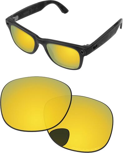 عدسات بديلة لنظارات Ray-Ban Meta Wayfarer Gen 2 RW4012 مقاس 53 مم AI - فوتوكروميك، مضادة للضباب ومضادة للضوء الأزرق in Kuwait