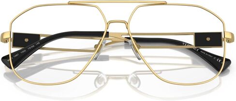 Versace VE1287-1002 Eyeglass Frame GOLD w/DEMO LENS 59mm in Saudi Arabia