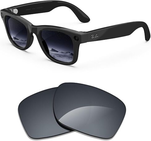 Replacement Polarized Lenses Compatible with Ray-Ban Meta Wayfarer RW4006/(Gen 2) RW4012 50mm& RW4008 RW4012 53mm in Saudi Arabia