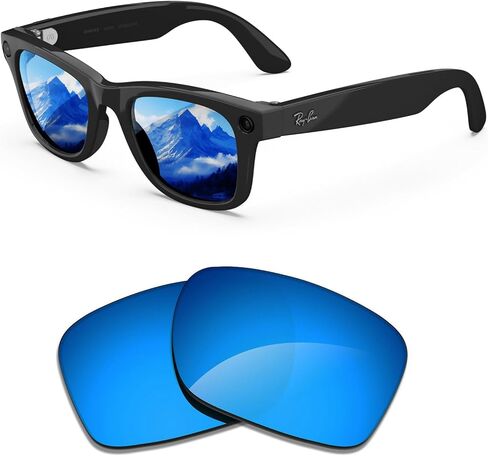 Replacement Polarized Lenses Compatible with Ray-Ban Meta Wayfarer RW4006/(Gen 2) RW4012 50mm& RW4008 RW4012 53mm in Saudi Arabia