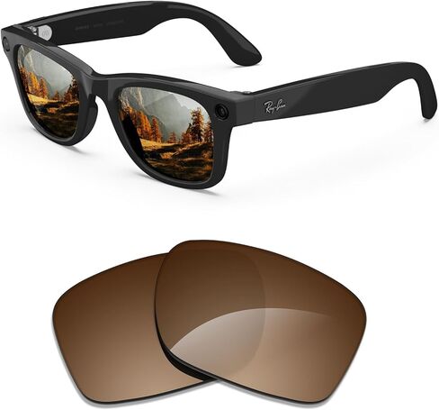 Replacement Polarized Lenses Compatible with Ray-Ban Meta Wayfarer RW4006/(Gen 2) RW4012 50mm& RW4008 RW4012 53mm in Saudi Arabia
