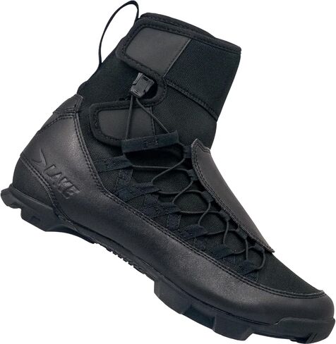 Lake MXZ21 Winter Cycling Shoe – Windproof/Water‑Resistant, Speed‑Lace – Black – Regular & Wide in Saudi Arabia
