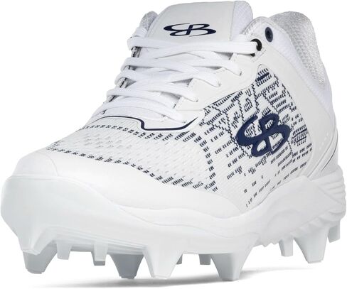 حذاء Boombah Viper Pureknit الرجالي المصبوب - أبيض خارج - خيارات ألوان متعددة - مقاسات متعددة in Kuwait