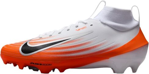 حذاء كرة القدم Vapor Pro 1 من نايكي (HM8850-103، أبيض/برتقالي آمن/فضي معدني/أسود) in Kuwait