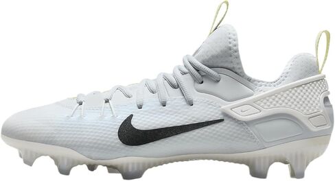 حذاء Nike Huarache 9 Elite Low LAX SE Lacrosse (FV6147-001، كرة قدم رمادي/أبيض/أخضر مضيء/أسود) مقاس 9 in Saudi Arabia