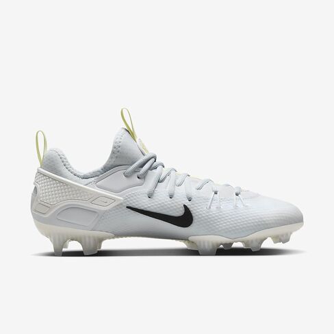 حذاء Nike Huarache 9 Elite Low LAX SE Lacrosse (FV6147-001، كرة قدم رمادي/أبيض/أخضر مضيء/أسود) مقاس 9 in Saudi Arabia