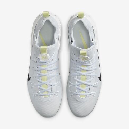حذاء Nike Huarache 9 Elite Low LAX SE Lacrosse (FV6147-001، كرة قدم رمادي/أبيض/أخضر مضيء/أسود) مقاس 9 in Saudi Arabia