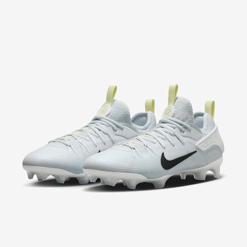 حذاء Nike Huarache 9 Elite Low LAX SE Lacrosse (FV6147-001، كرة قدم رمادي/أبيض/أخضر مضيء/أسود) مقاس 9 in Saudi Arabia