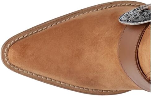 Dingo Womens Yeehottie Suede Leather Casual Boots Over the Knee Mid Heel 2-3" - Beige in Saudi Arabia