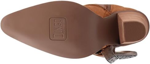 Dingo Womens Yeehottie Suede Leather Casual Boots Over the Knee Mid Heel 2-3" - Beige in Saudi Arabia