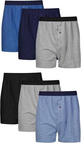 Hanes Men's Underwear Boxers Pack, 5 Pairs, Cool, & Breathable Cotton Boxers for Men, Moisture-Wicking Underwear in Kuwait