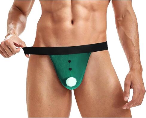 Avidlove Men's Christmas Lingerie Sexy Santa Outfits G-String Holiday Briefs Underwear in Saudi Arabia