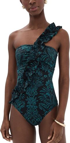Ulla Johnson Women's Capri One Shoulder Maillot Swimsuit in Saudi Arabia