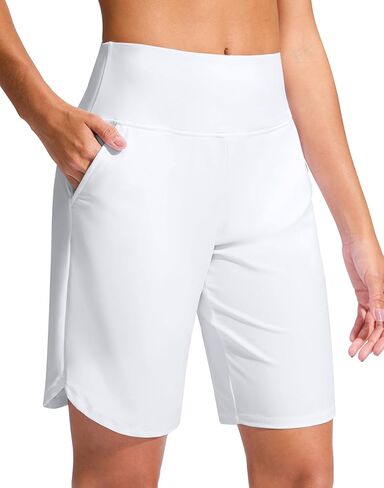 G Gradual Women's 9" Long Swim Board Shorts High Waisted Quick Dry Beach Swimming Shorts for Women with Pockets Liner in Saudi Arabia
