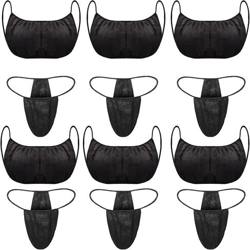 Yahenda 50 Pieces Disposable Bras and Panties for Spa Women Disposable Bikini Thong Underwear in Saudi Arabia
