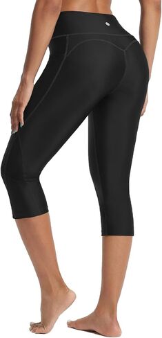baleaf Women's 18" High Waisted Swim Pants Long Swim Capris UPF50+ Swimsuit with Liner and Pockets in Kuwait