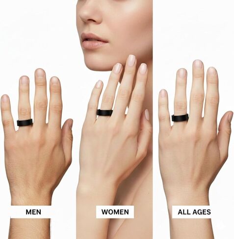 مجموعة مقاسات Ring 4، متوافقة مع Oura Ring4، أداة قياس الإصبع الاحترافية، حلقة ذكية ابحث عن خاتمك قبل شراء الخاتم، مقاس 4 إلى 15 - أسود in Saudi Arabia
