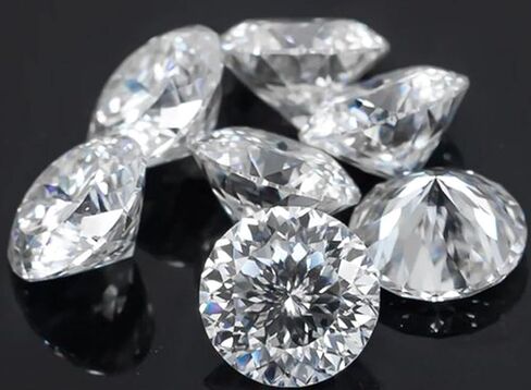 مجوهرات REAL-GEMS من 0.70 إلى 1 قيراط معتمدة من GRA باللون الأبيض لصنع ألماس مويسانيتي فضفاض مع شكل دائري VVS Clarity للقلادة | خاتم | إسورة in Kuwait