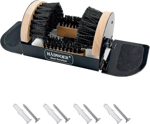 Hadwoer Boot Brush Scraper Outdoor – Heavy Duty Boot Scrubber & Shoe Cleaner Brush for Mud, Dirt & Snow – Durable Outdoor Boot Cleaner in Saudi Arabia