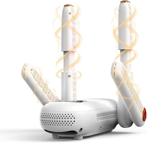 مجفف الأحذية، مجفف الأحذية، سخان القفازات الكهربائية | وضع التعزيز، 4 أنابيب مع مؤقت، تعقيم بالأشعة فوق البنفسجية وامتصاص الروائح، جهاز تدفئة محمول هادئ لأحذية التزلج والأحذية والقفازات والجوارب والقبعات in Kuwait