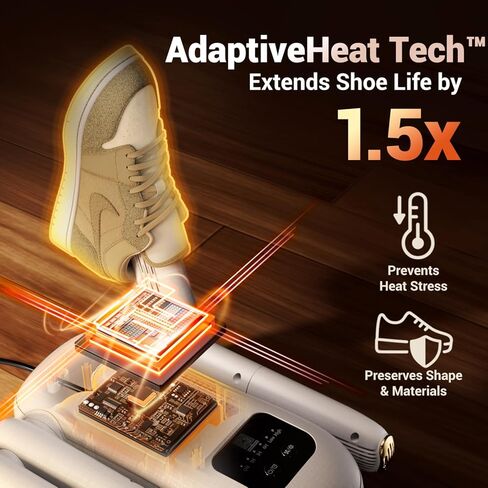 مجفف الأحذية، مجفف الأحذية، سخان القفازات الكهربائية | وضع التعزيز، 4 أنابيب مع مؤقت، تعقيم بالأشعة فوق البنفسجية وامتصاص الروائح، جهاز تدفئة محمول هادئ لأحذية التزلج والأحذية والقفازات والجوارب والقبعات in Kuwait