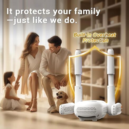 مجفف الأحذية، مجفف الأحذية، سخان القفازات الكهربائية | وضع التعزيز، 4 أنابيب مع مؤقت، تعقيم بالأشعة فوق البنفسجية وامتصاص الروائح، جهاز تدفئة محمول هادئ لأحذية التزلج والأحذية والقفازات والجوارب والقبعات in Kuwait