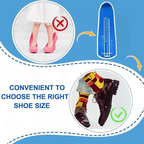 Foot Measurement Device For Men Women Adults, US Standard Shoe Size Measuring Devices for All Sizes, Accurate, Easy To Use Foot Length Ruler, Blue in Saudi Arabia