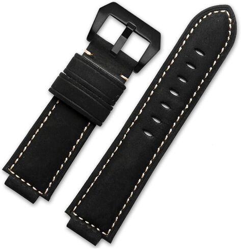 SDFFGHJ Genuine Leather Compatible With Timex TW2R55500 T2N720 T2N721 T2N739 Watchband 24 * 16mm Lug End Watch Straps Khaki Black Brown Accessories in Saudi Arabia