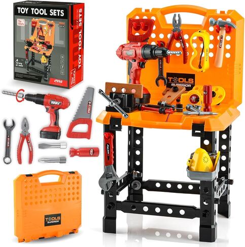 Toy Choi's 4Pcs Toddler Hammer, Plastic Toy Hammer and Toys Simulation Hammers Maintenance Tools, Pretend Play Kid Hammer for Toy Workbench in Saudi Arabia