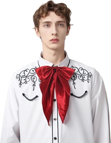 COSDREAMER عصر النهضة وشاح Jabot Cravat ربطة العنق للرجال ربطة العنق in Kuwait