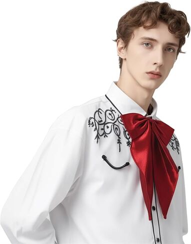 COSDREAMER عصر النهضة وشاح Jabot Cravat ربطة العنق للرجال ربطة العنق in Kuwait