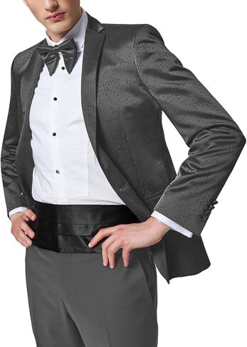 حزام رجالي من الساتان Cummerbund قابل للتعديل سادة بدلة رسمية للمناسبات الخاصة in Kuwait