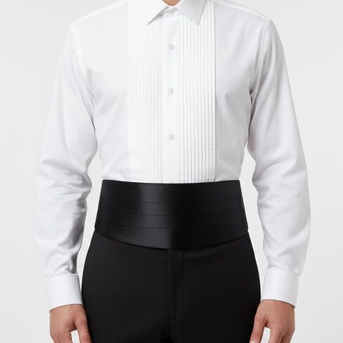 Yolev Black Cummerbund for Men,34" Cumberbund Black with Adjustable Band,Formal Satin Men's Cummerbund for Tuxedo Accessories Perfect for Weddings, Proms and Formal Events in Saudi Arabia