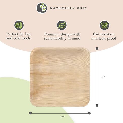 Disposable Palm Leaf Trays 14" x 10" Bamboo Serving Platters 20 Pack - Rectangle Compostable Disposable Charcuterie Boards and Party Platters - Weddings and Catering Trays in Saudi Arabia