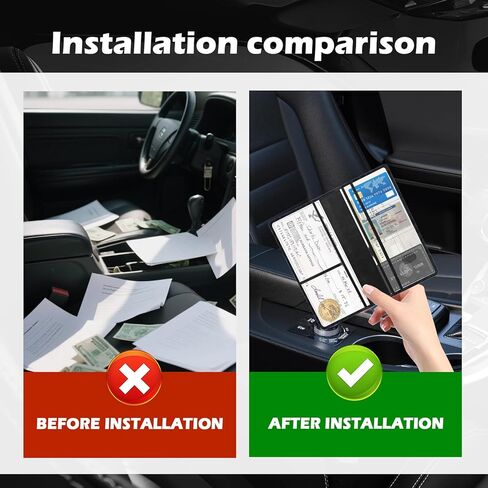 حامل تسجيل السيارة والتأمين بتصميم مغناطيسي، حامل بطاقات التسجيل والتأمين بطبعة الفهد يناسب بطاقات الهوية ورخصة القيادة، وحاملات مستندات السيارة المصنوعة من جلد البولي يوريثان in Kuwait