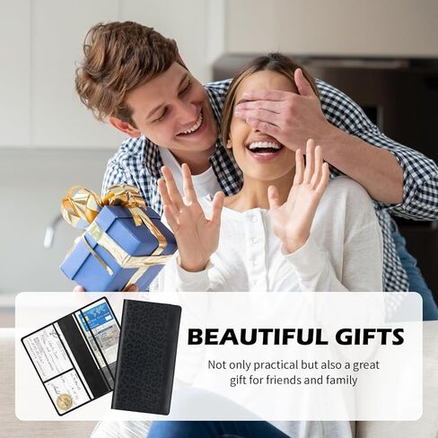 حامل تسجيل السيارة والتأمين بتصميم مغناطيسي، حامل بطاقات التسجيل والتأمين بطبعة الفهد يناسب بطاقات الهوية ورخصة القيادة، وحاملات مستندات السيارة المصنوعة من جلد البولي يوريثان in Kuwait